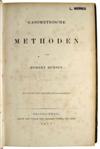 BUNSEN, ROBERT. Gasometrische Methoden.  1857